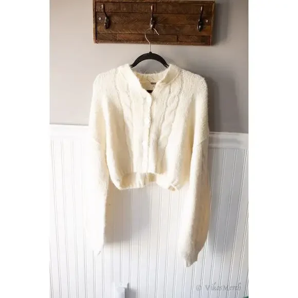 Free People Willow Cardi Sweater Buttondown XS NEW - Picture 2 of 4